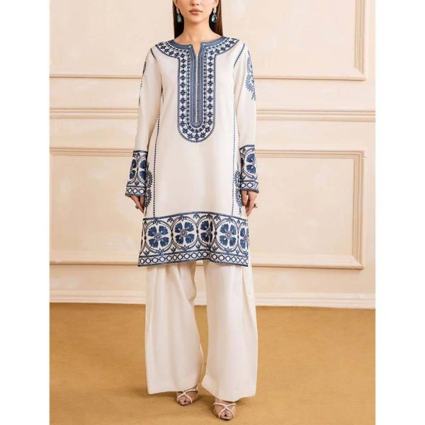 High Quality Handmade Embroidered 3 Piece Floor-Length Formal Occasions Lace Button Diamond Casual Women Dresses Suits for Sale